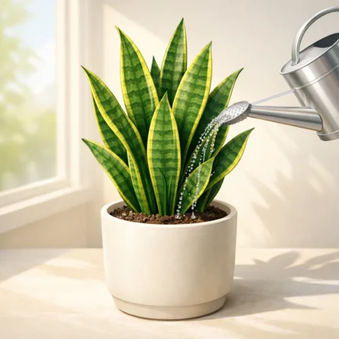 sansevieria-plant-watering